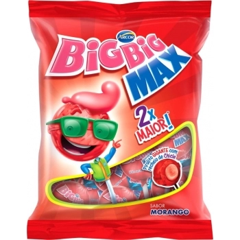 ARCOR PIRULITO BIG BIG MAX MORANGO RECH CHICLE 600G