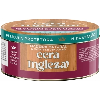INGLEZA CERA PASTA MADEIRA NATURAL & MOV. DEMOLIDOS 300G