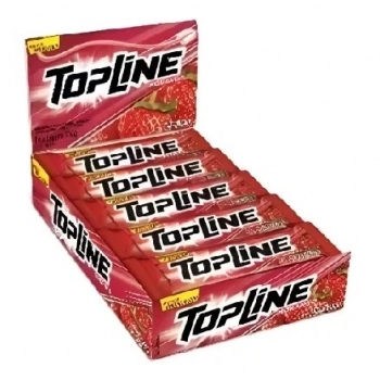 CHICLE TOPLINE MORANGO 30X20UN