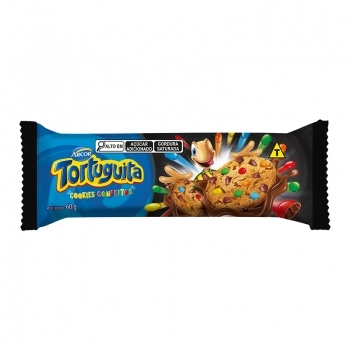 BAGLEY BISC. TORTUG. COOKIES BAUN C/ GOTAS CHOC E CONFEITOS 60G