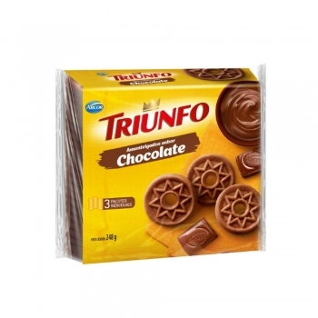 BAGLEY BISC. TRIUNFO AMANTEIGADO CHOCOLATE 248G