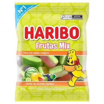 HARIBO BALA GELAT 80G FRUTAS MIX