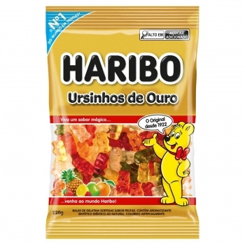 HARIBO BALA GELAT 220G URSINHOS DE OURO