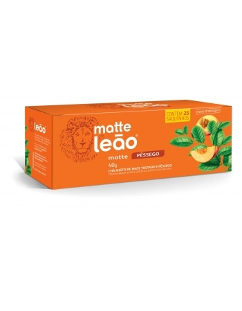 LEAO CHA MATTE SAQ. PESSEGO 25X1,6G