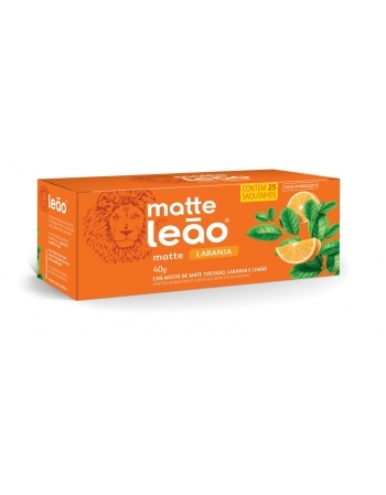 LEAO CHA MATTE SAQ. LARANJA 25X1,6G