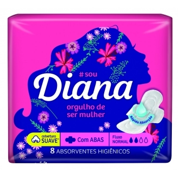 SOFTYS ABSORV. DIANA SUAVE C/ ABAS 60X8