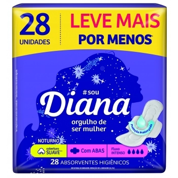 SOFTYS ABSORV. NOTURNO DIANA SUAVE C/ ABAS 16X28