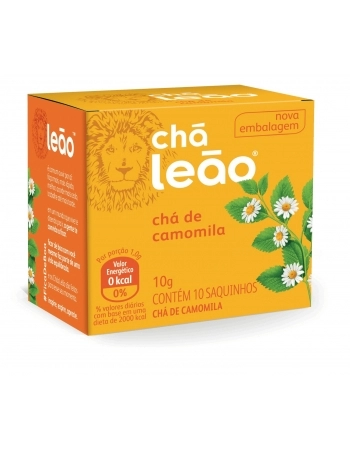 LEAO CHA CAMOMILA 10 SAQ / 10G