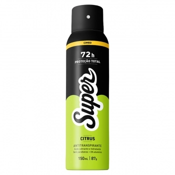 CIMED SUPER MEN DESOD. AERO 150ML CITRUS 72H
