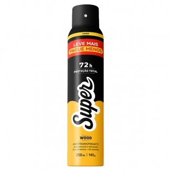 CIMED SUPER MEN DESOD. AERO 250ML WOOD 72H