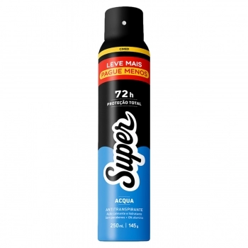 CIMED SUPER MEN DESOD. AERO 250ML AQUA 72H
