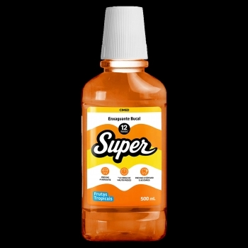 CIMED SUPER ENXAG. BUCAL C/FLUOR 500ML FRUTAS TROPICAIS E MENTA