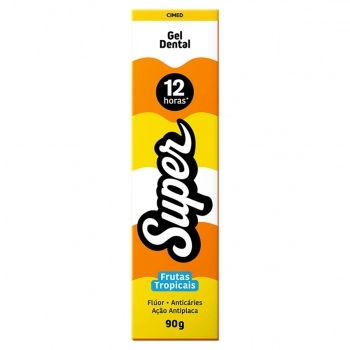 CIMED SUPER CREME DENTAL C/FLUOR 90G FRUTAS TROPICAIS E MENTA