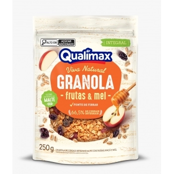 QUALIMAX GRANOLA C/ FRUTAS E MEL 250G