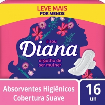 SOFTYS ABSORV. DIANA SUAVE C/ ABAS 30X16