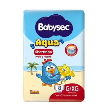 SOFTYS FRALDA BABYSEC AQUA G/XG C/8