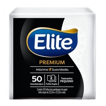 SOFTYS GUARDANAPO ELITE FOLHA DUPLA PEQUENO 50 FLS