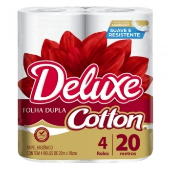 SOFTYS PAPEL HIG. 20M COTTON DELUXE FOLHA DUPLA C/4