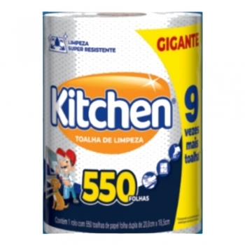 SOFTYS TOALHA DE LIMPEZA KITCHEN FOLHA DUPLA 550 FLS