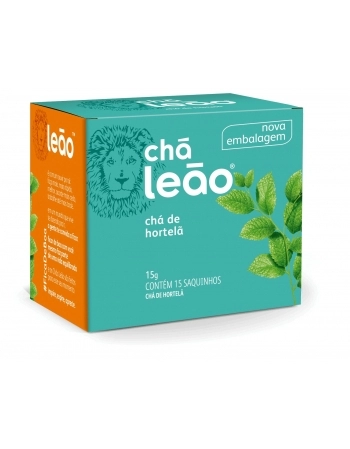 LEAO CHA HORTELA 15 SAQ / 15G
