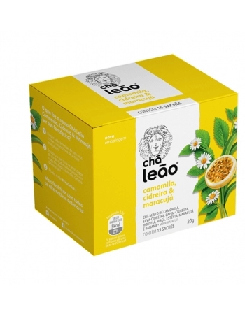 LEAO CHA_ BOA NOITE CAMOMILA+CIDREIRA+MARAC 15 SAQ / 24G