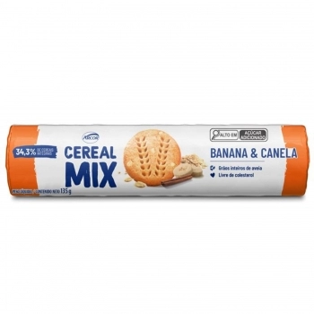 BAGLEY BISC. CEREAL MIX BANANA E CANELA 135G