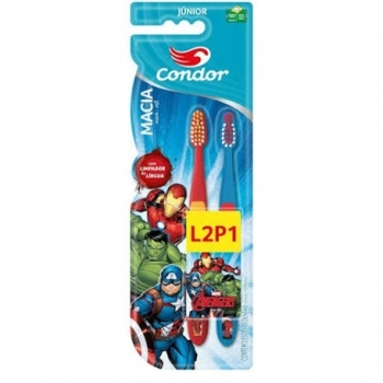 CONDOR HIG ESC DENTE INF AVENGERS JR-PACK C/2 / 8260-0