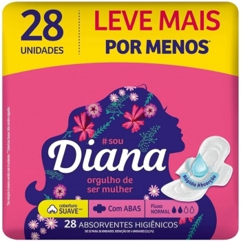 SOFTYS ABSORV. DIANA SUAVE C/ ABAS 16X28