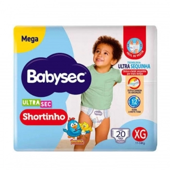 SOFTYS FRALDA BABYSEC SHORTINHO ULTRA MEGA XG C/20