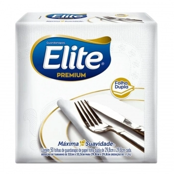 SOFTYS GUARDANAPO ELITE FOLHA DUPLA GRANDE 50 FLS