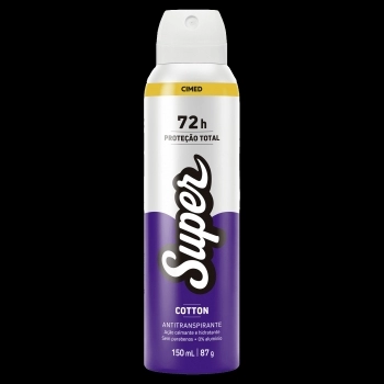 CIMED SUPER DESODORANTE AERO 150ML COTTON 72H