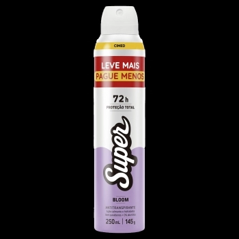 CIMED SUPER DESODORANTE AERO 250ML BLOOM 72H