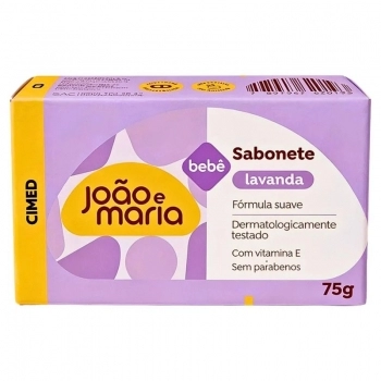 CIMED JOAO E MARIA SABONETE BARRA BEBE 75G LAVANDA
