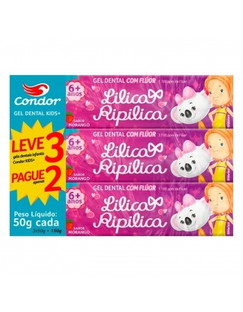 CONDOR HIG GEL DENTAL INF LILICA KIDS+ L3P2 / 8211