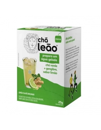 LEAO CHA PREMIUM GELADO VERDE+GENGIBRE+LIMAO 10 SAQ / 25G
