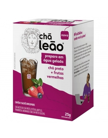 LEAO CHA PREMIUM GELADO CHA PRETO+FRUTAS VERMELHAS 10 SAQ / 25G