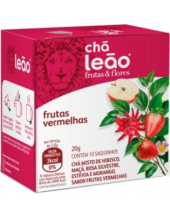 LEAO CHA_ FRUTAS VERMELHAS 10X1,6G