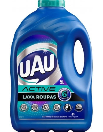 INGLEZA LAVA ROUPAS LIQUIDO UAU ACTIVE 5000ML