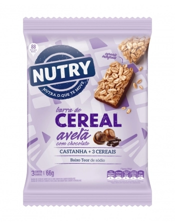 NUTRY BARRA CEREAL 3X22G AVELA CHOC