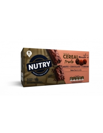 NUTRY BARRA CEREAL MUITO + 3X20G TRUFA