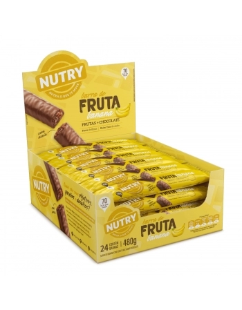 NUTRY BARRA FRUTA 24X20G BANANA + CHOC