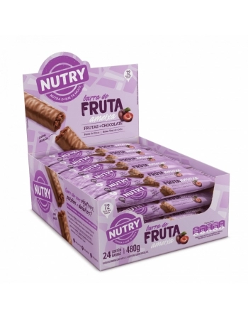 NUTRY BARRA FRUTA 24X20G AMEIXA + CHOC