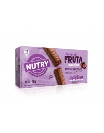 NUTRY BARRA FRUTA 3X20G AMEIXA + CHOC