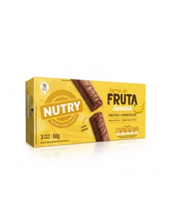 NUTRY BARRA FRUTA 3X20G BANANA + CHOC