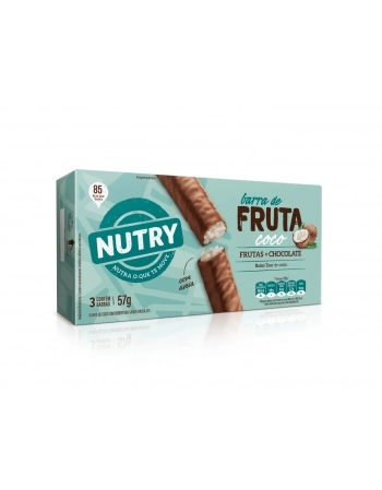 NUTRY BARRA FRUTA 3X19G COCO + CHOC