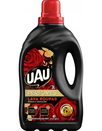 INGLEZA LAVA ROUPAS LIQUIDO UAU ROSAS E SEDU 3000ML