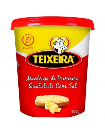 TEIXEIRA MANTEIGA POTE C/ SAL 500G