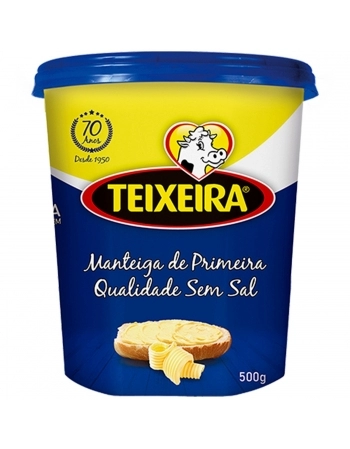 TEIXEIRA MANTEIGA POTE S/ SAL 500G