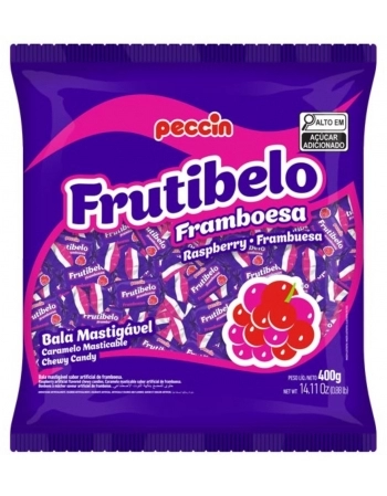 PECCIN BALA MASTIG 400G FRAMBOESA
