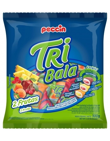 PECCIN SM BALA TRIBALA 100G FRUTAS SORTIDA